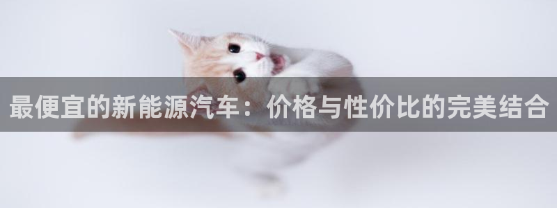 娱乐门徒最新章节免费阅读：最便宜的新能源