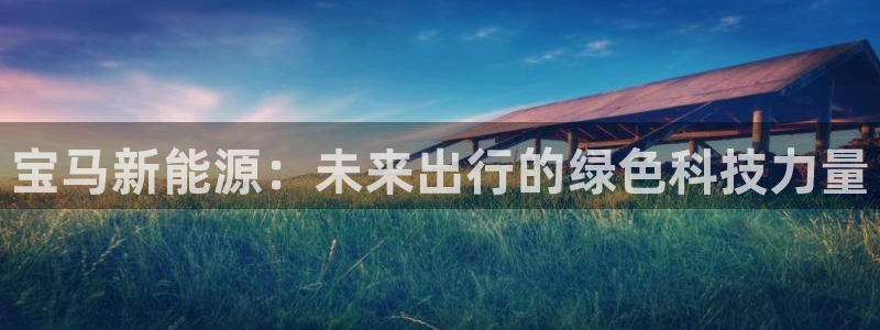 门徒娱乐登陆网站登录:宝马新能源:未来出行的绿色科技力量