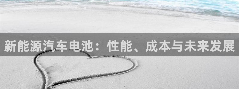 门徒娱乐平台是黑平台吗:新能源汽车电池:性能、成本与未来发展