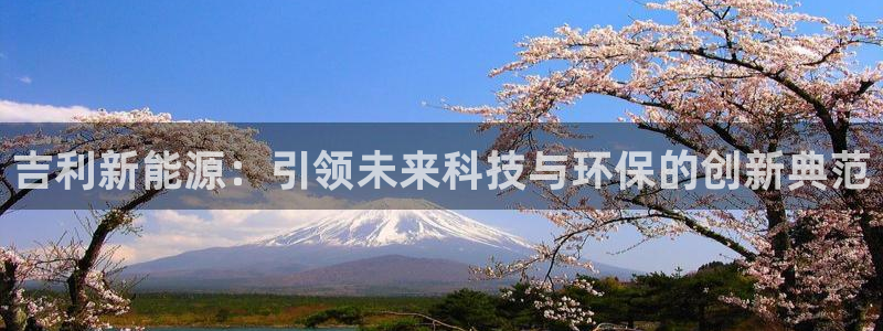 门徒娱乐是正常平台吗:吉利新能源:引领未来科技与环保的创新典