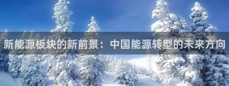 门徒娱乐平台代理合法吗：新能源板块的新前